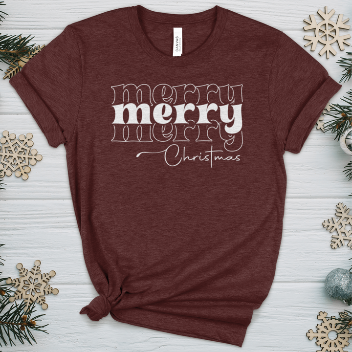 Merry Christmas Faith Heathered Tee