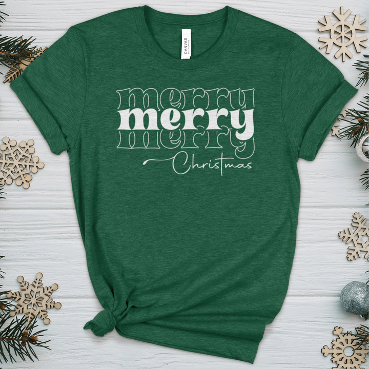 Merry Christmas Faith Heathered Tee