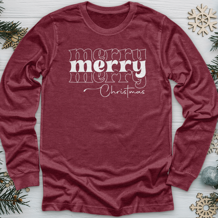 Merry Christmas Faith Long Sleeve Tee