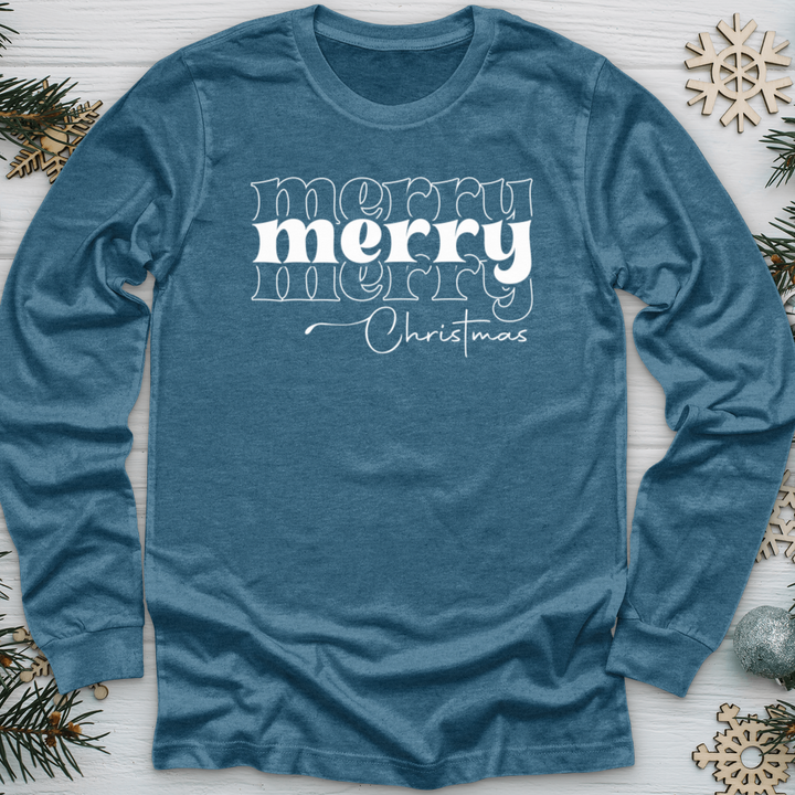 Merry Christmas Faith Long Sleeve Tee