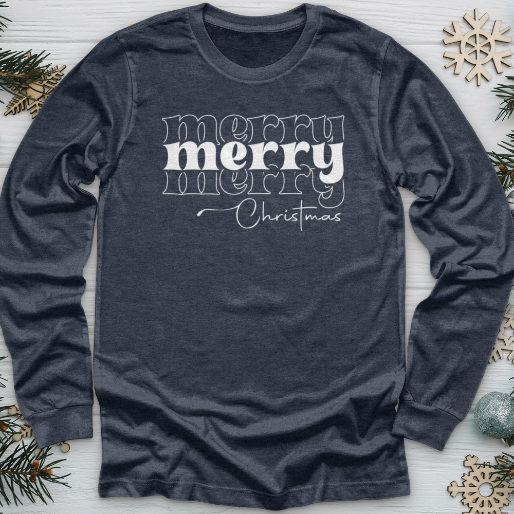 Merry Christmas Faith Long Sleeve Tee