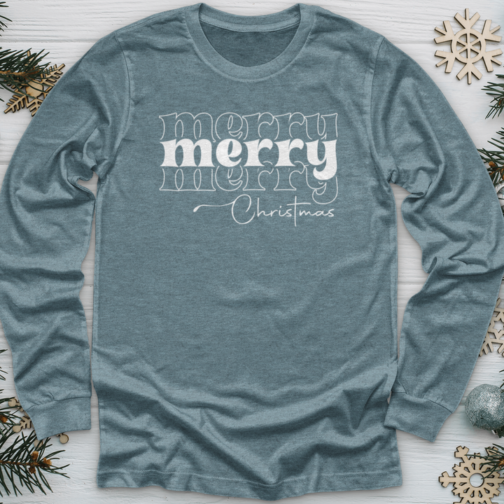 Merry Christmas Faith Long Sleeve Tee