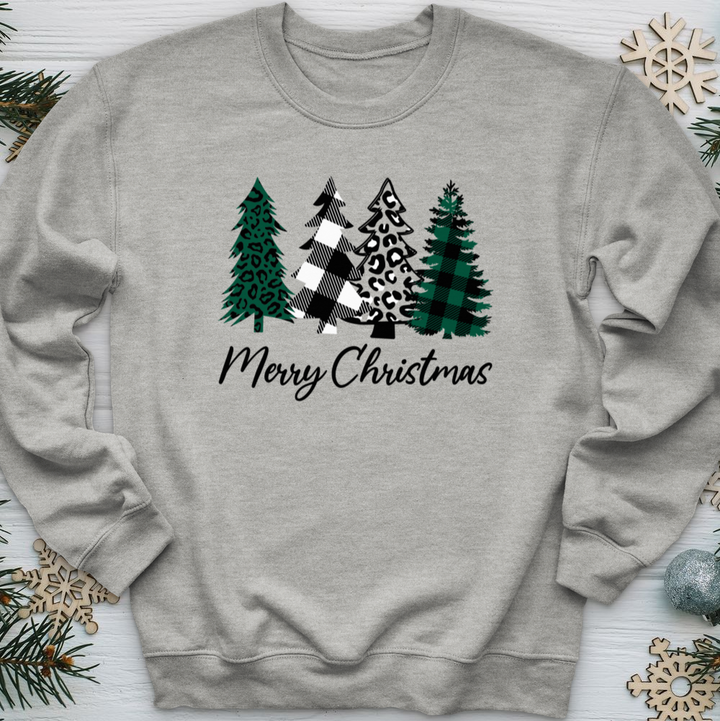 Merry Christmas Pine Tree Crewneck