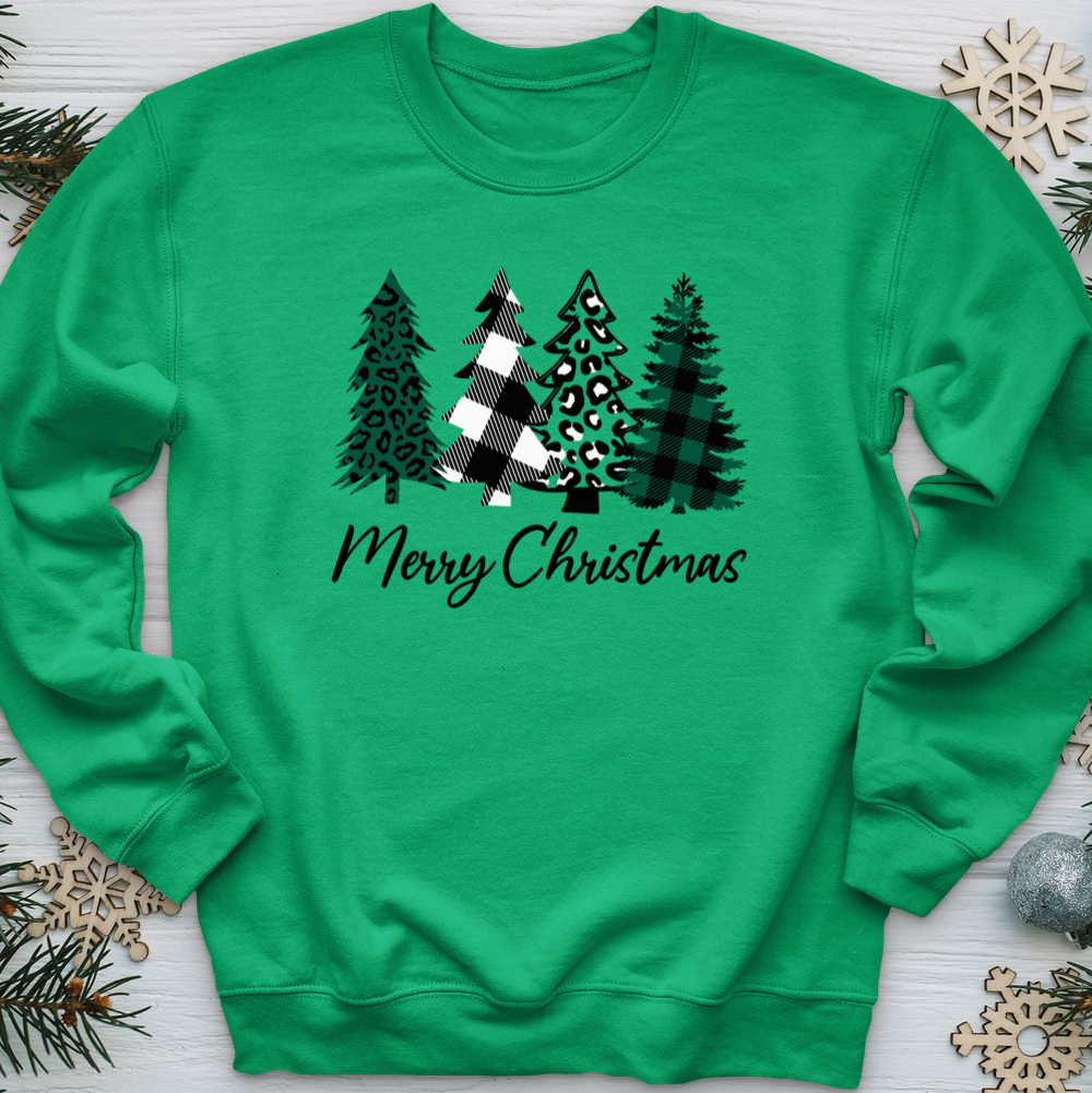 Merry Christmas Pine Tree Crewneck