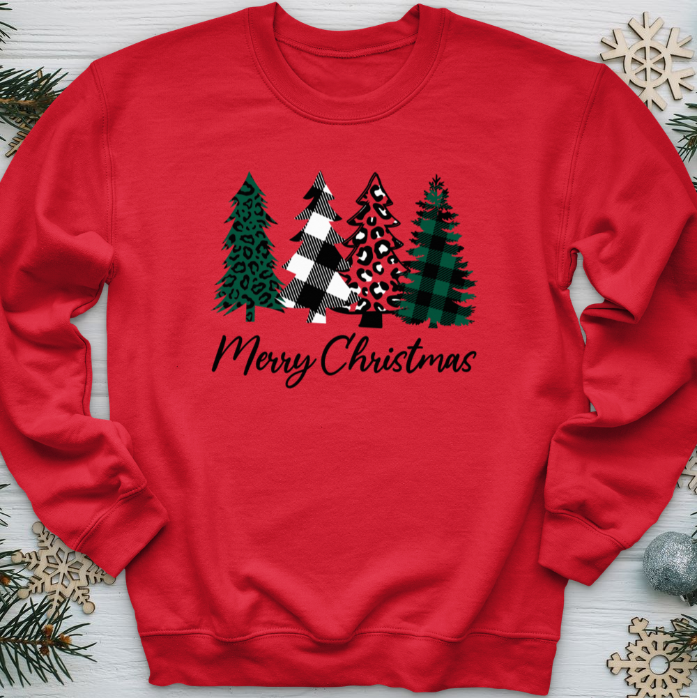 Merry Christmas Pine Tree Crewneck