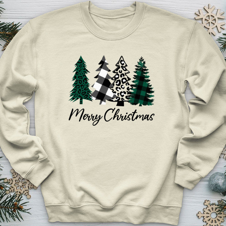 Merry Christmas Pine Tree Crewneck