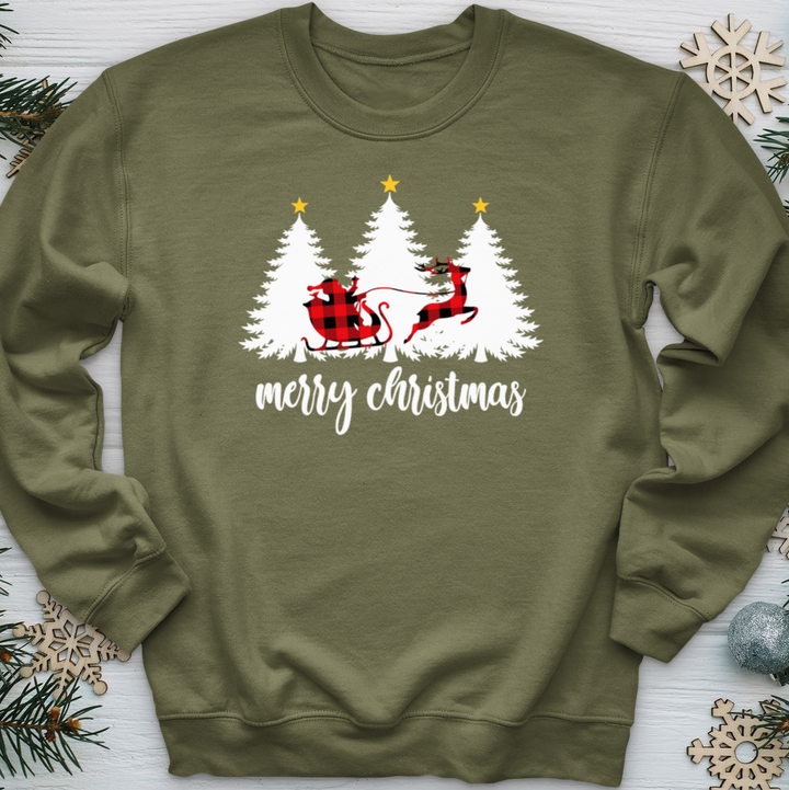 Merry Christmas Sleigh Crewneck