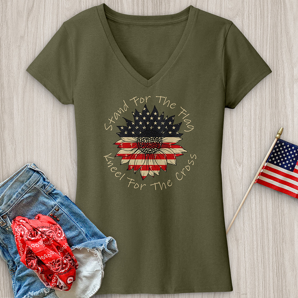 Stand For The Flag V-Neck Tee