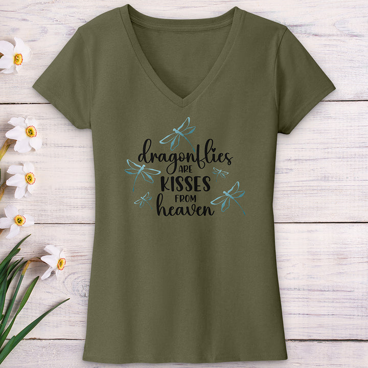 Dragonfly Kisses V-Neck Tee