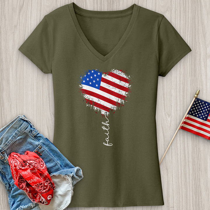 Faith American Sketch V-Neck Tee