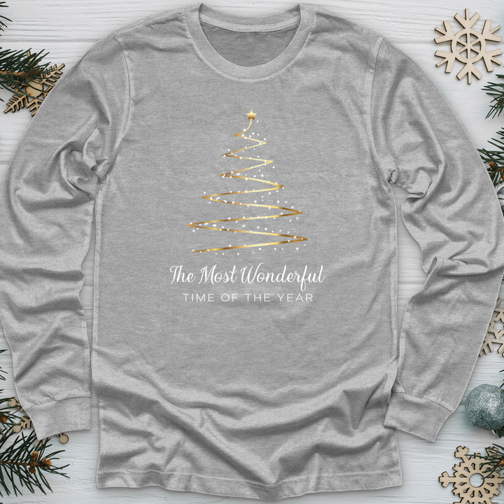 Most Wonderful Christmas Tree Long Sleeve Tee