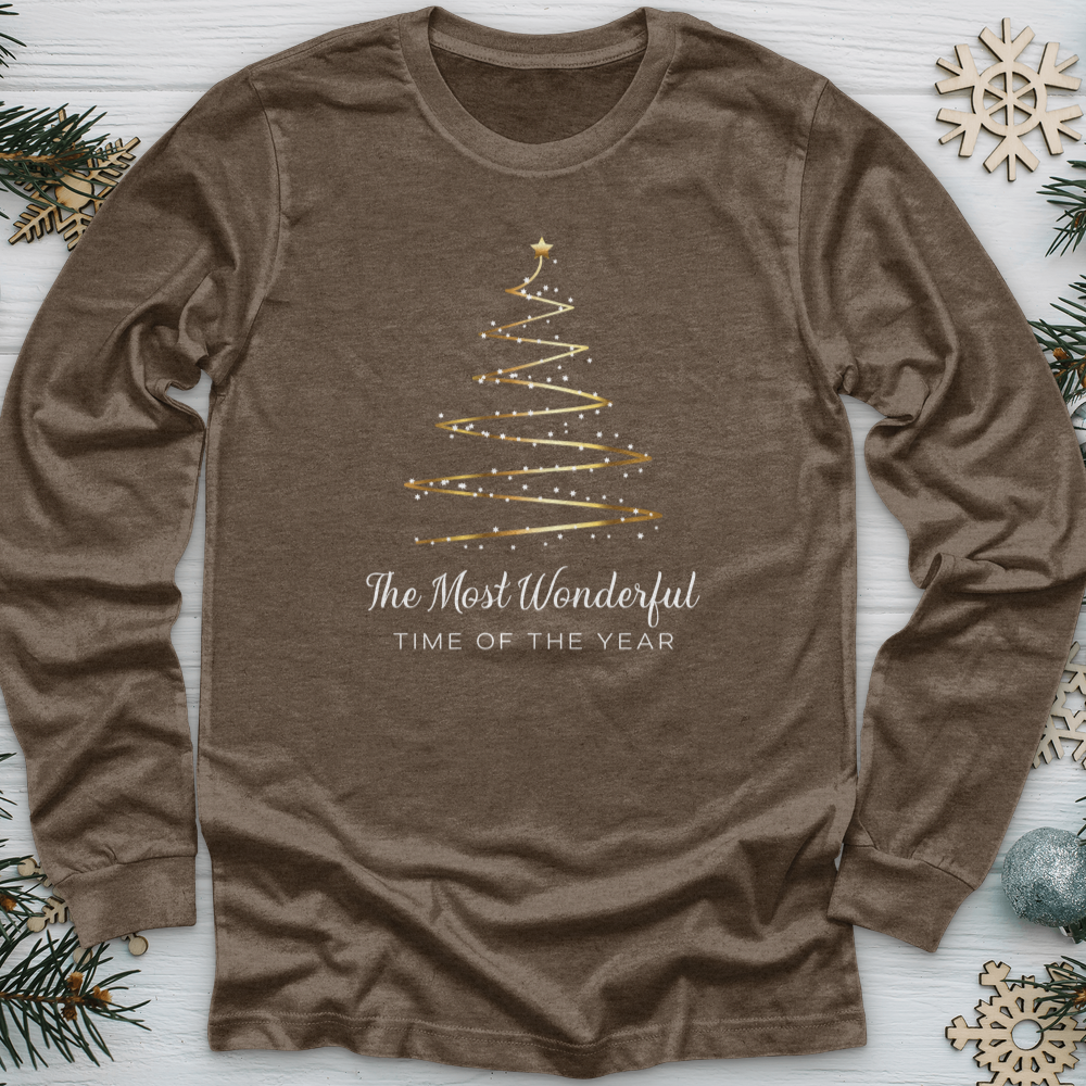 Most Wonderful Christmas Tree Long Sleeve Tee