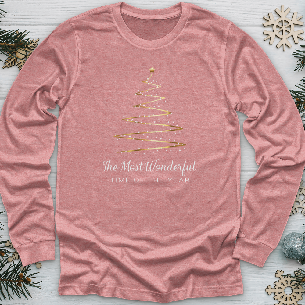 Most Wonderful Christmas Tree Long Sleeve Tee