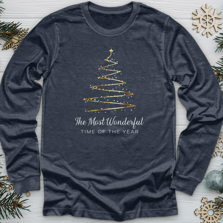 Most Wonderful Christmas Tree Long Sleeve Tee