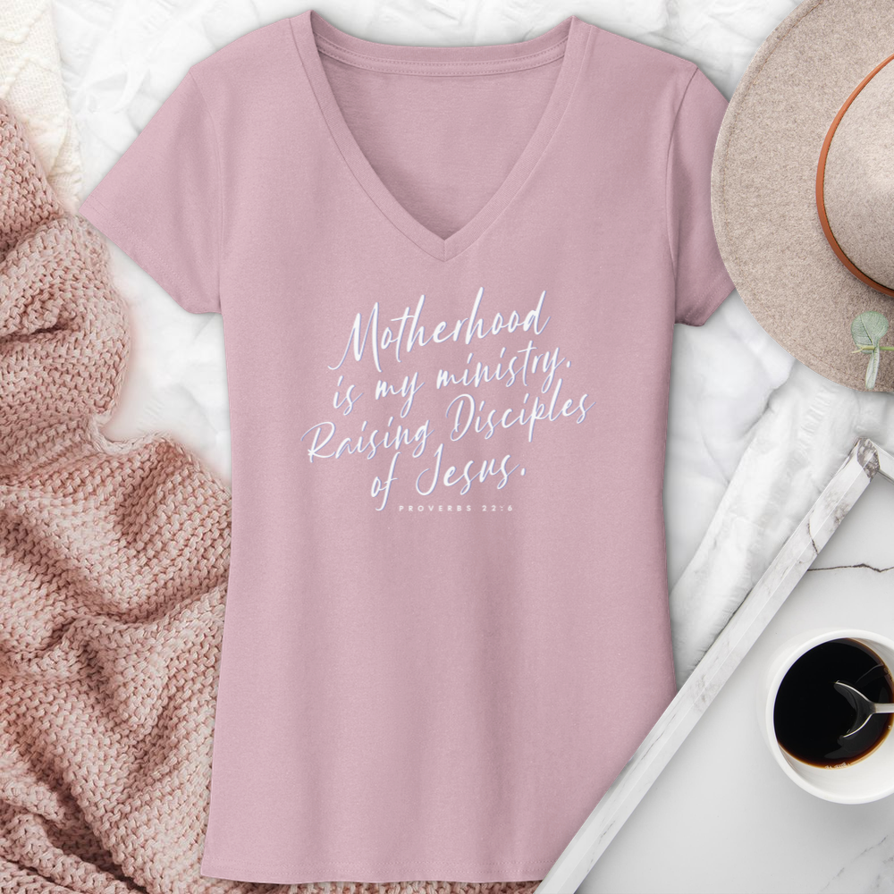 Motherhood Is My Ministry V-Neck Tee