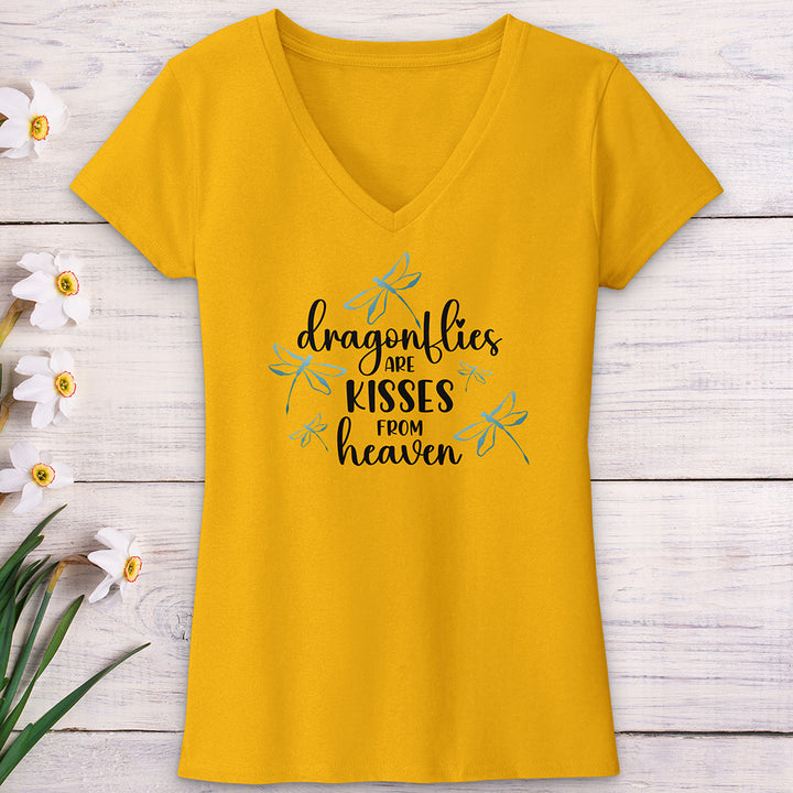 Dragonfly Kisses V-Neck Tee