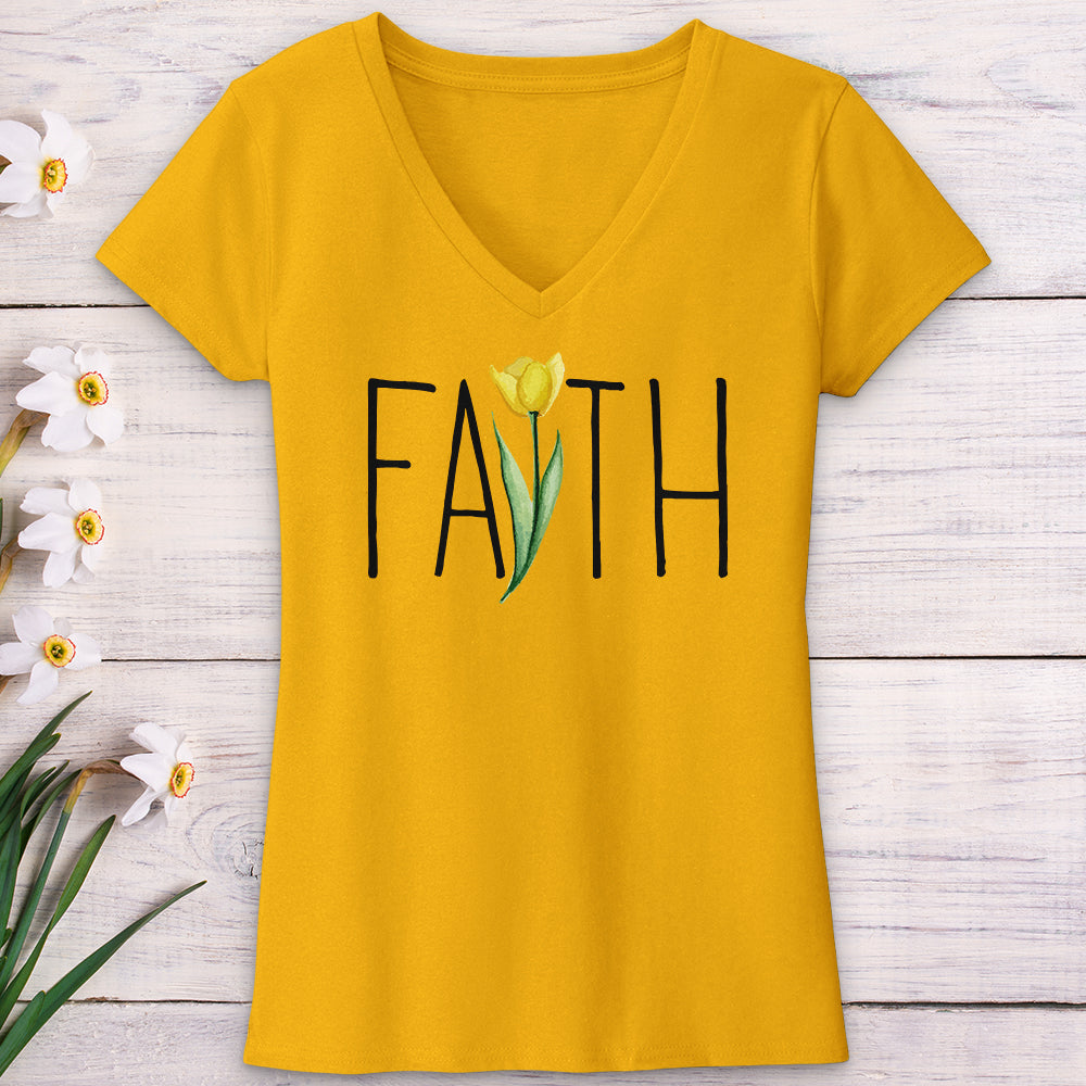 Faith Tulip V-Neck Tee