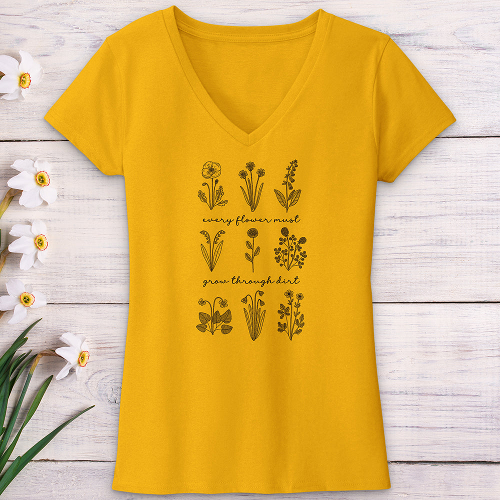 Every Flower V-Neck Tee