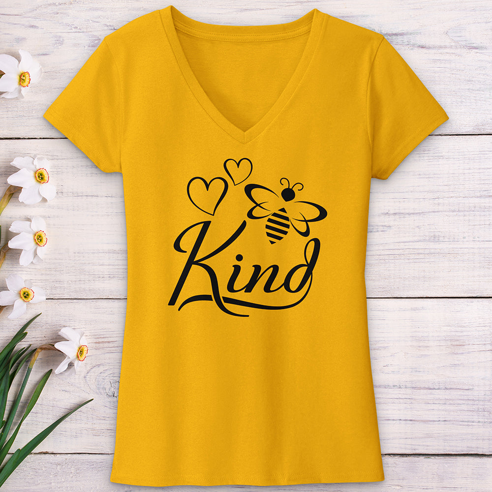 Bee Kind Honey Bee V-Neck Tee