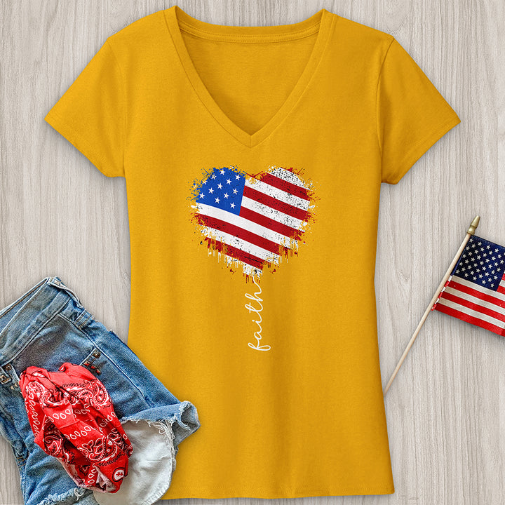 Faith American Sketch V-Neck Tee