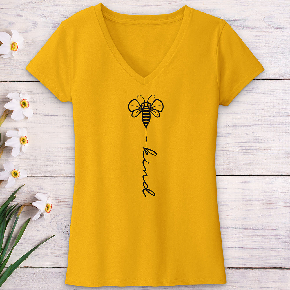 Bee Kind V-Neck Tee