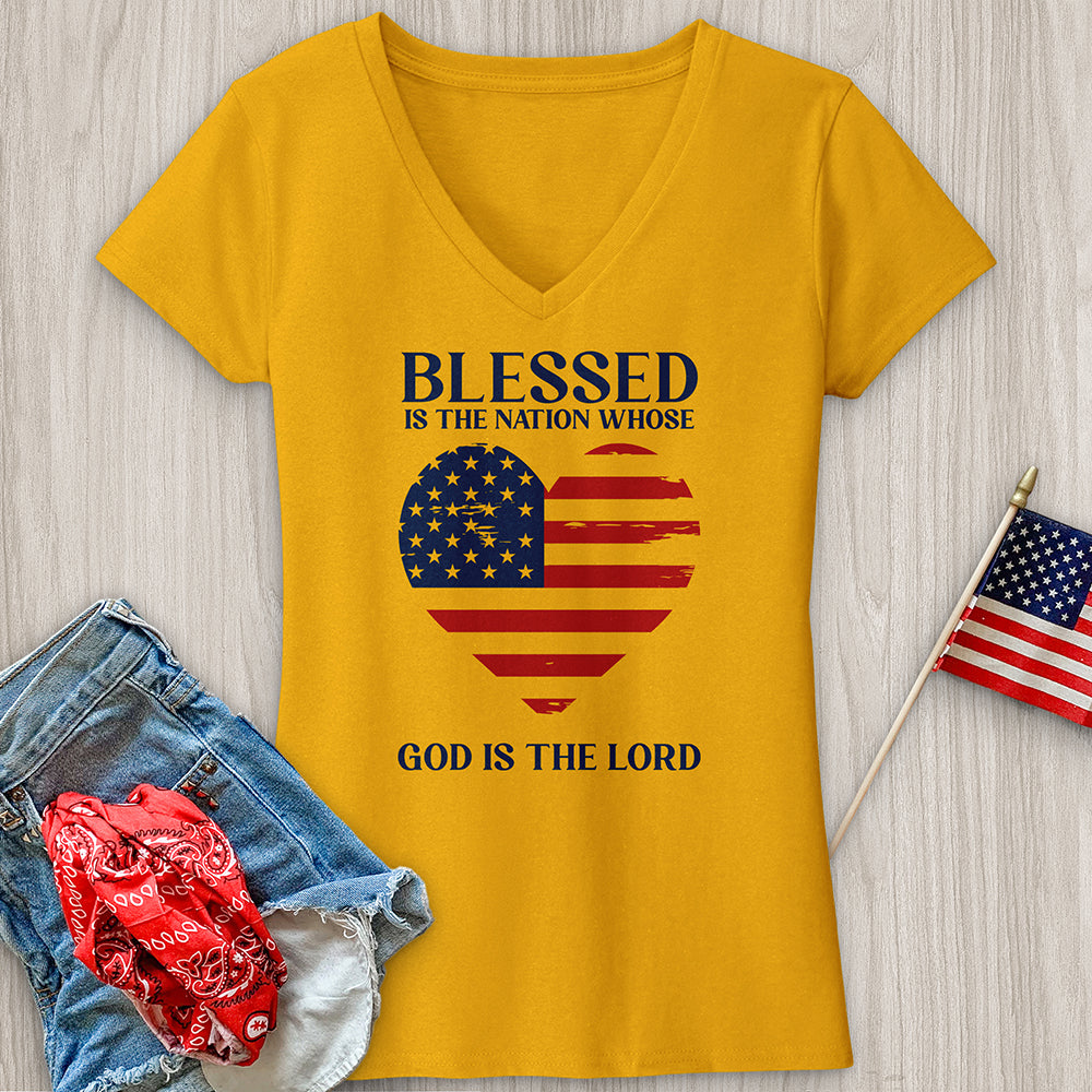 Blessed Nation V-Neck Tee