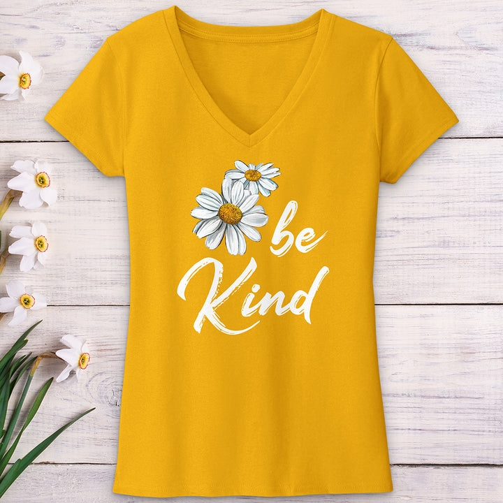 Be Kind Daisy V-Neck Tee