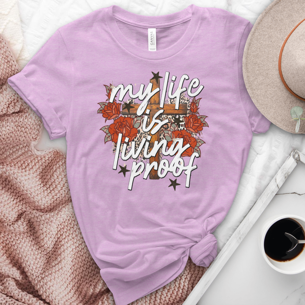 My Life Is Living Proof Heathered Tee