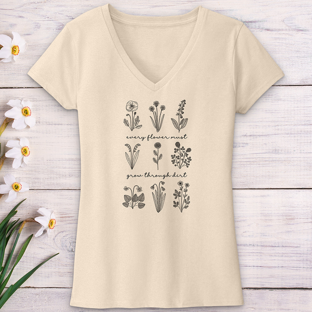 Every Flower V-Neck Tee