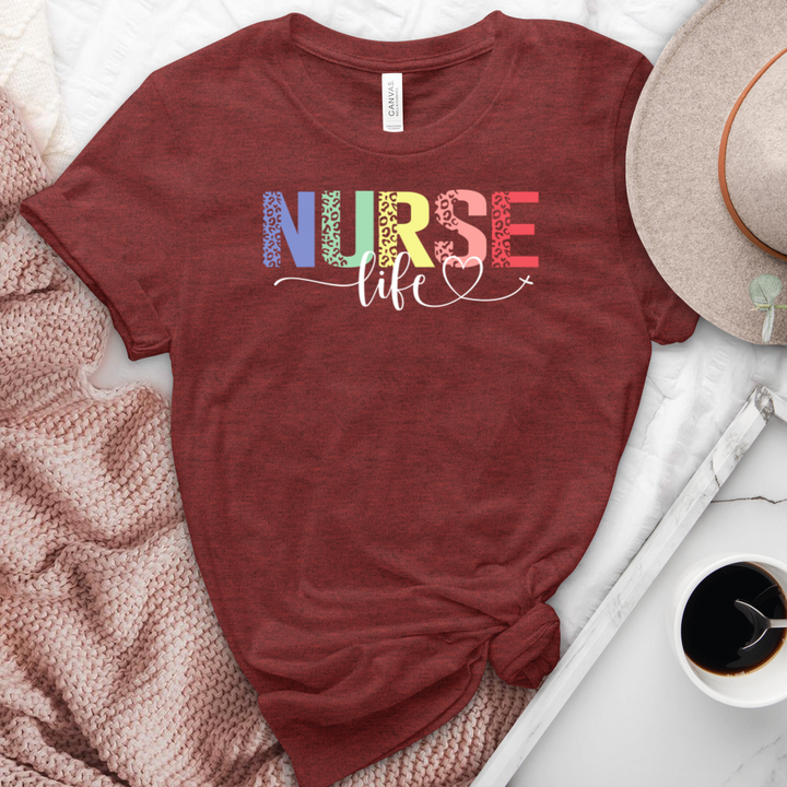 Nurse Life Heathered Tee