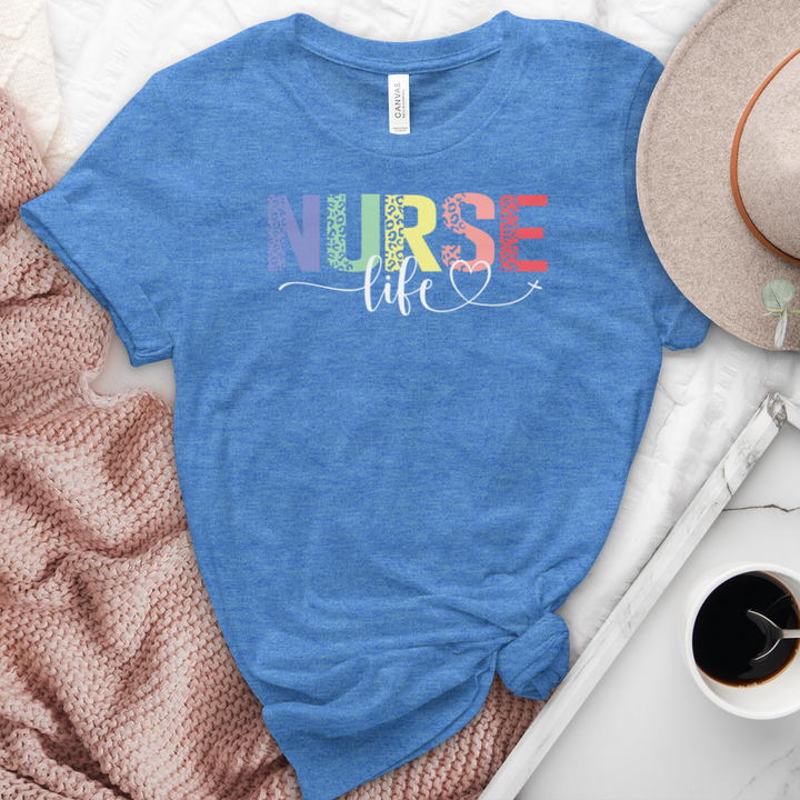 Nurse Life Heathered Tee