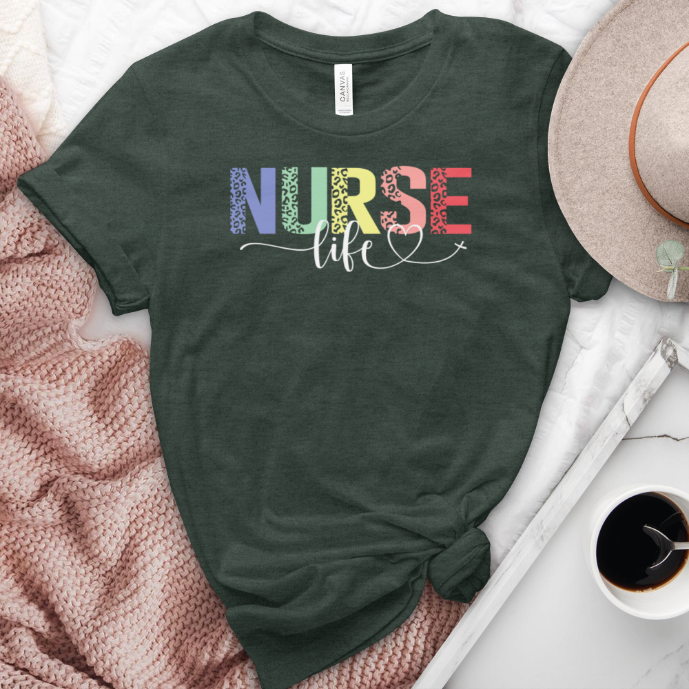 Nurse Life Heathered Tee