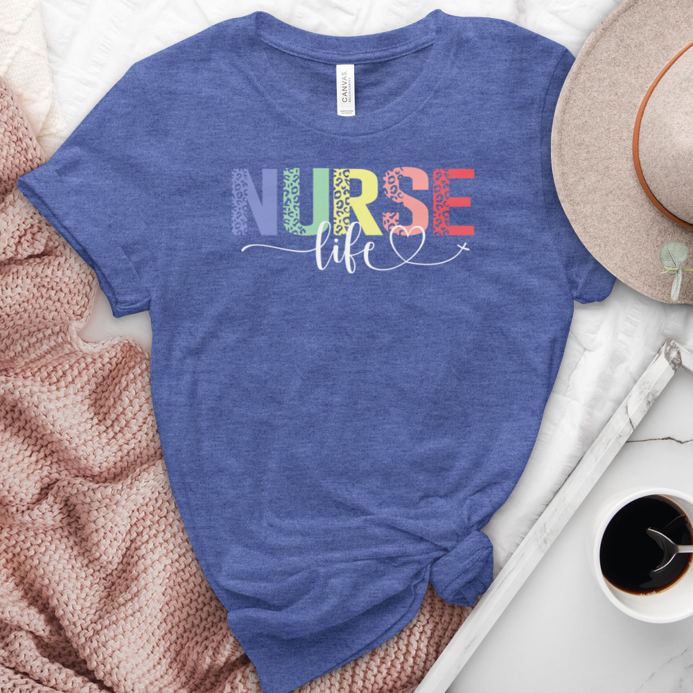 Nurse Life Heathered Tee