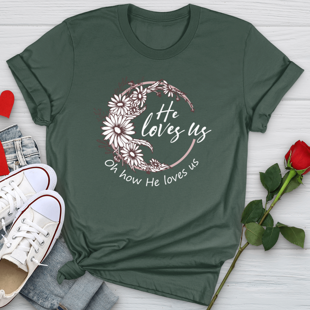 Oh How He Loves Us Softstyle Tee