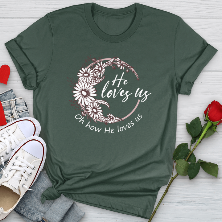 Oh How He Loves Us Softstyle Tee