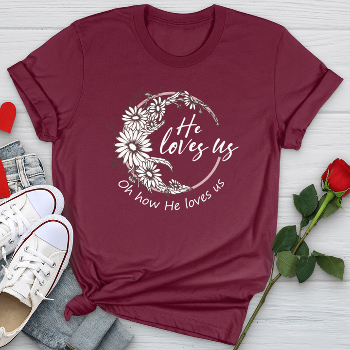 Oh How He Loves Us Softstyle Tee