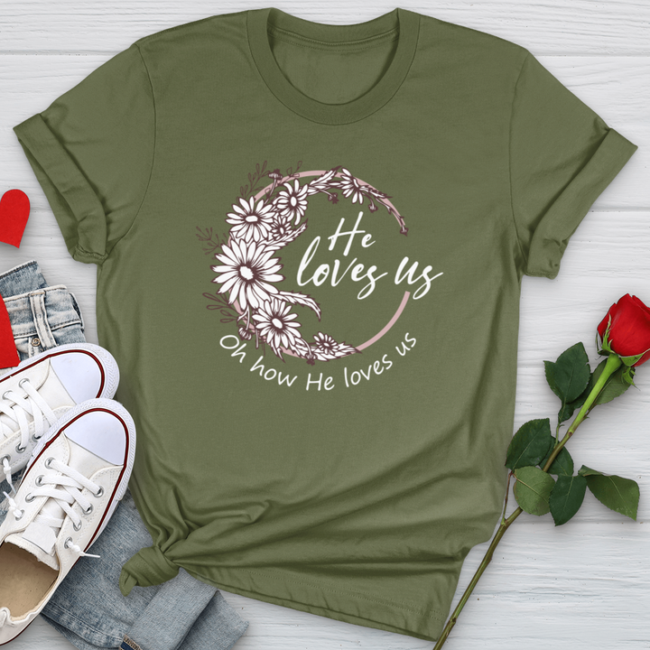 Oh How He Loves Us Softstyle Tee