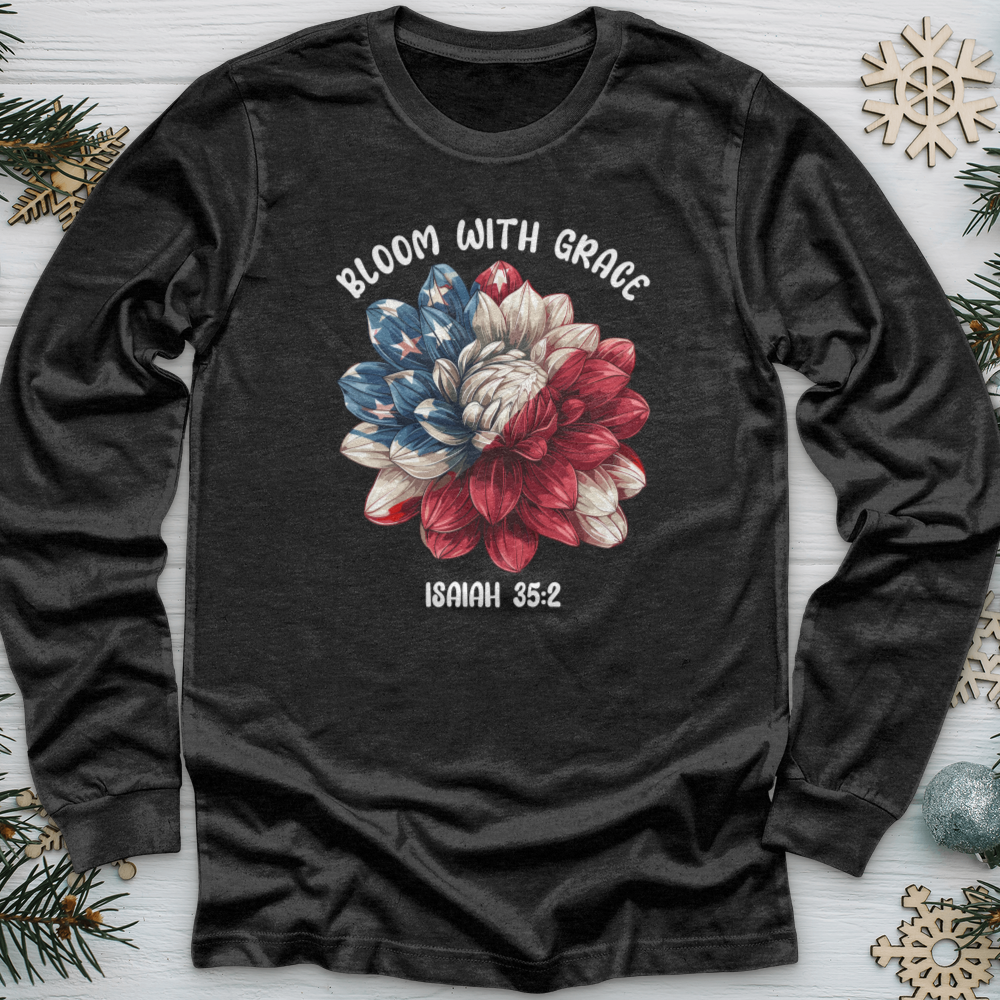 Patriotic Bloom Emblem Long Sleeve
