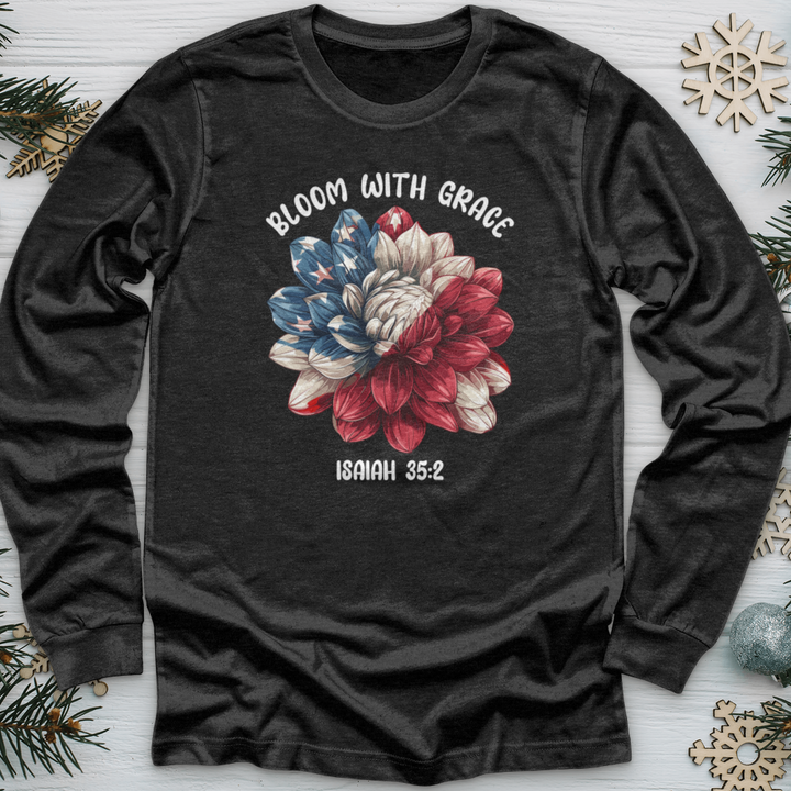 Patriotic Bloom Emblem Long Sleeve