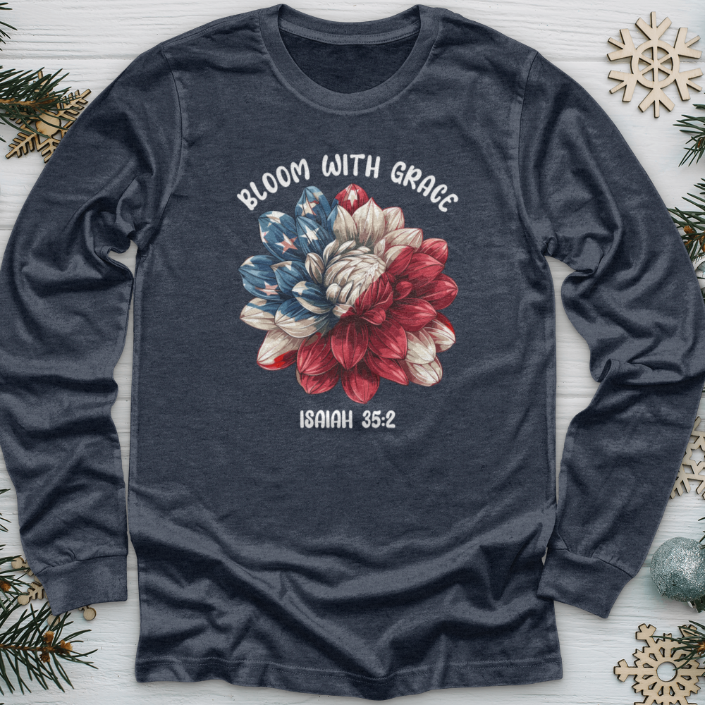 Patriotic Bloom Emblem Long Sleeve