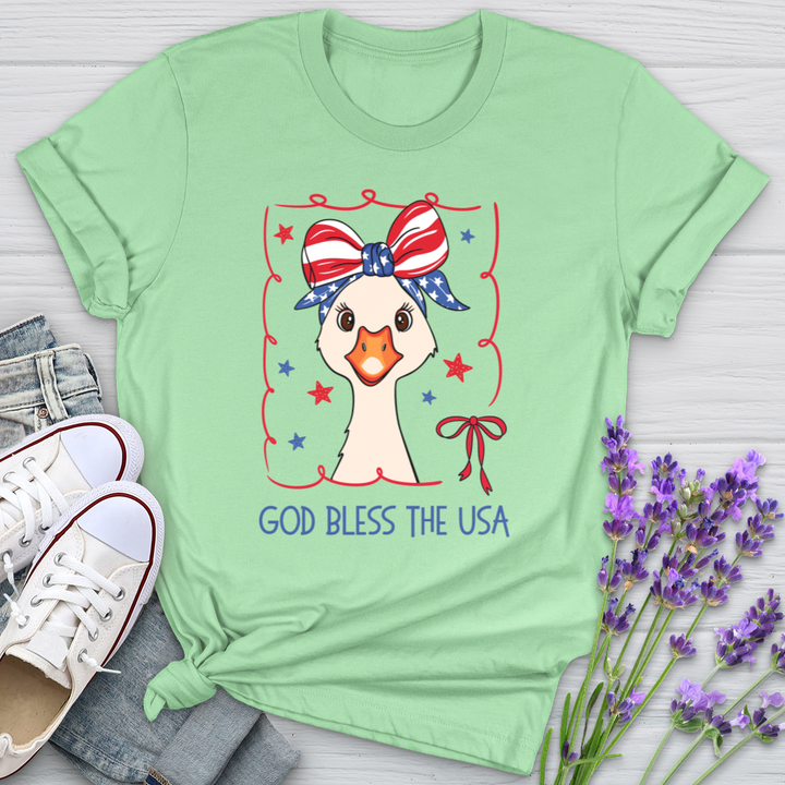 Patriotic Goose Softstyle Tee