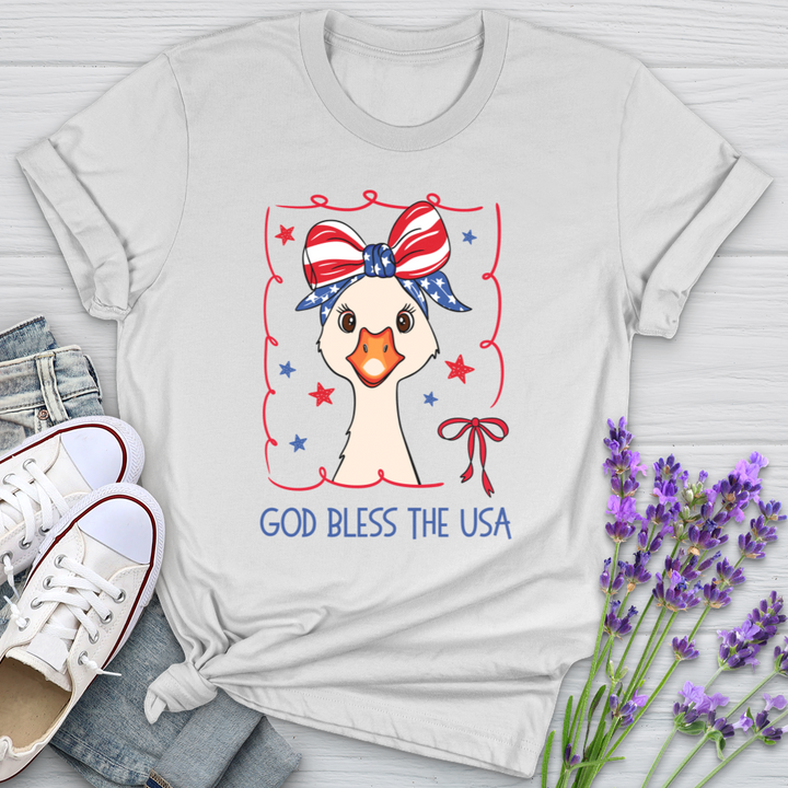 Patriotic Goose Softstyle Tee