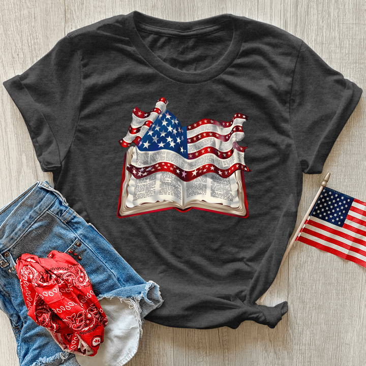 Patriotic Psalm Harmony Heathered Tee