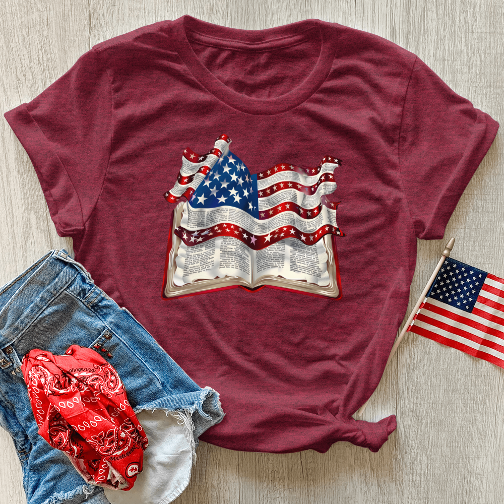 Patriotic Psalm Harmony Heathered Tee