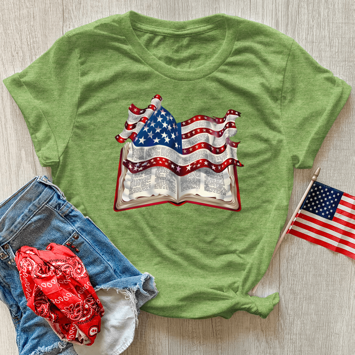 Patriotic Psalm Harmony Heathered Tee