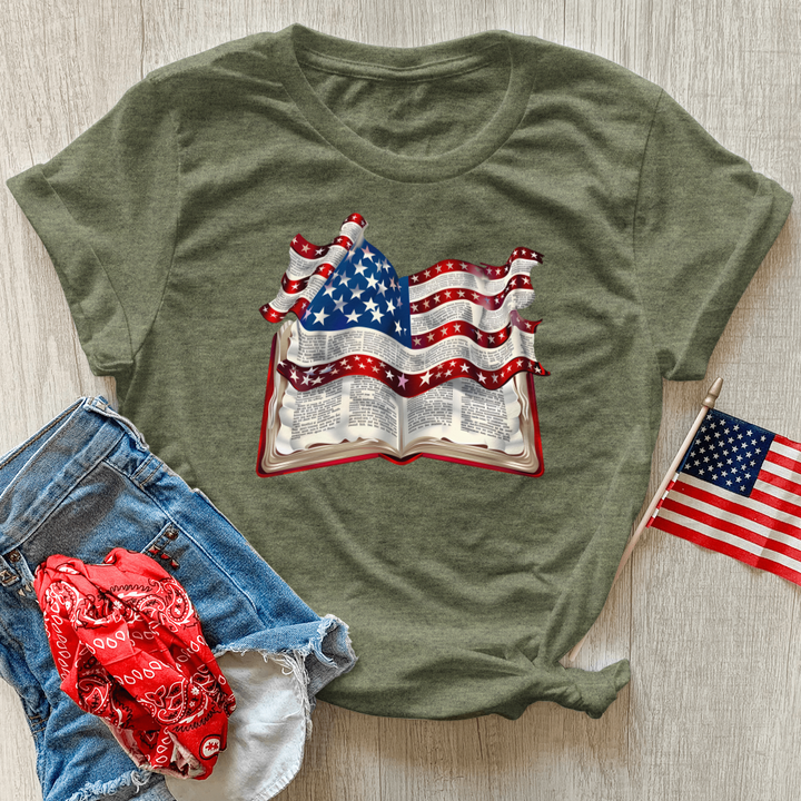 Patriotic Psalm Harmony Heathered Tee