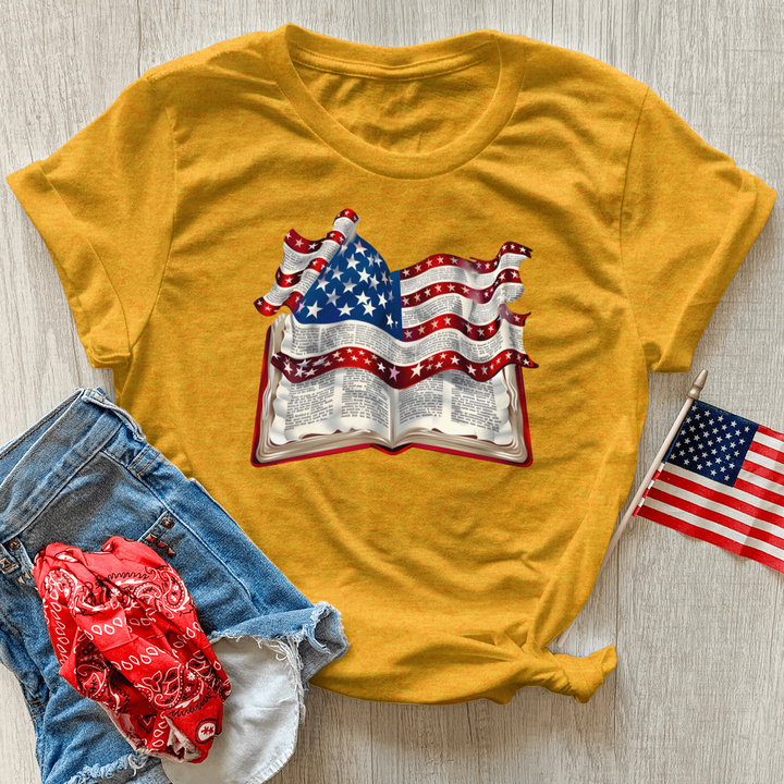 Patriotic Psalm Harmony Heathered Tee