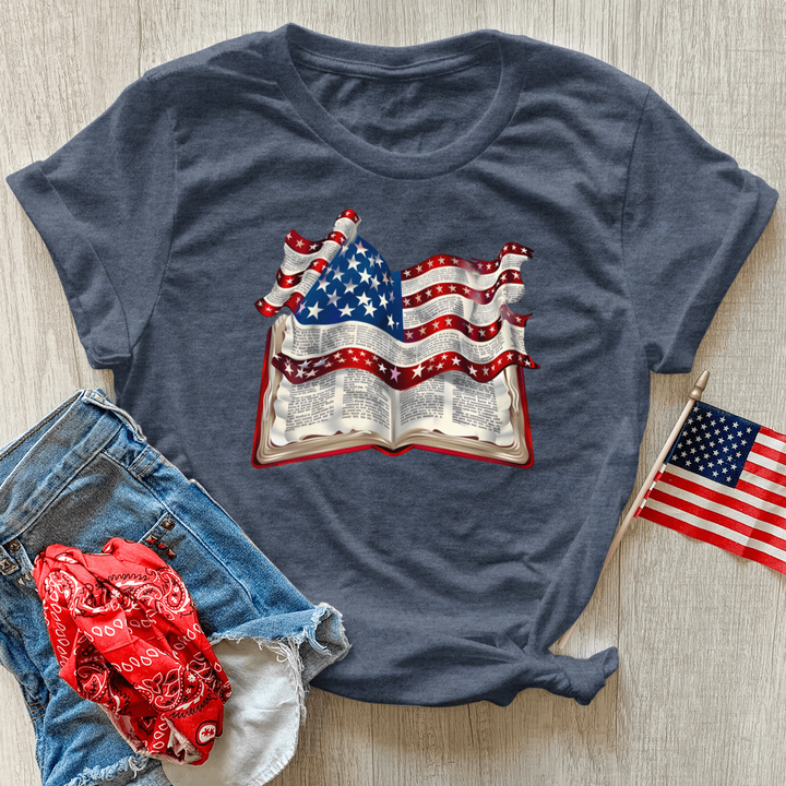 Patriotic Psalm Harmony Heathered Tee