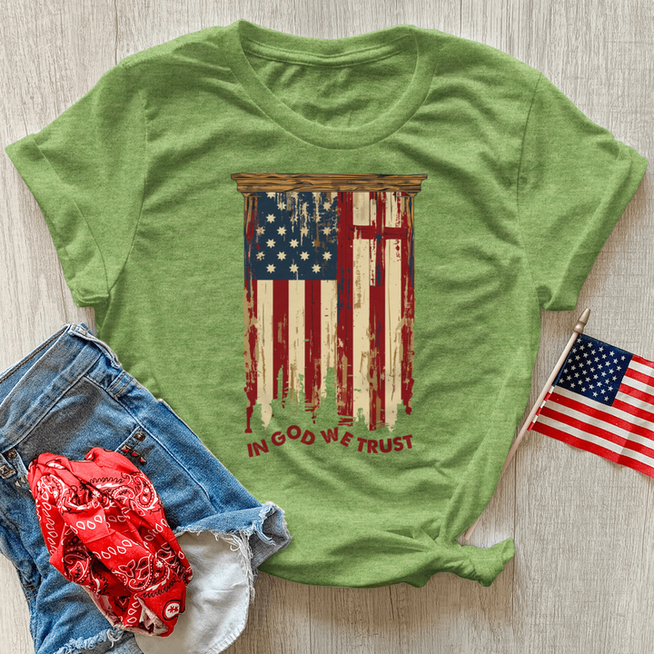 Patriotic Pulpit Emblem Heathered Tee