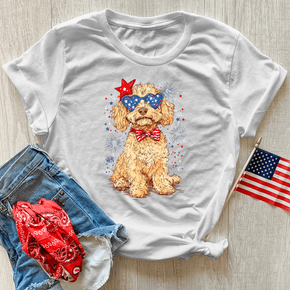 Patriotic Pup Heathered Tee